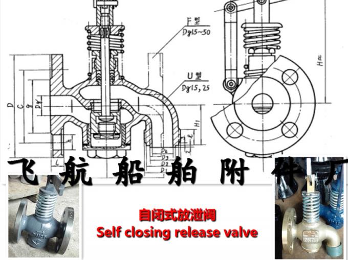 Flight F through self closing valve