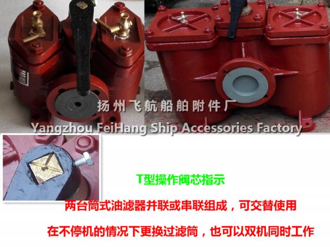 CB/T425-1994 dual oil filter, duplex crude oil filter, duplex oil filter