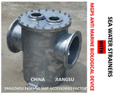 MGPS MARINE CARBON STEEL GALVANIZED MAIN SEAWATER FILTER FOR DESULFURIZATION SYSTEM AS350 CB / T497-2012 STRAIGHT THROUG