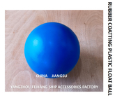 THE SIZE OF PE PLASTIC FLOATING BALL OF BREATHABLE CAP IS AS FOLLOWS