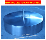 BREATHABLE CAP FLOATING DISC FKM-200A  AIR VENT HEAD FLOATER FKM-300A STAINLESS STEEL
