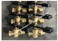 SELF-CLOSING VALVE FOR TANK SOUNDING. WITH VENT VALVE. MODEL-FH-40A  MATERIAL - BRONZE