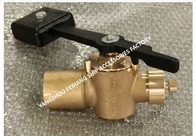 SELF-CLOSING VALVE FOR TANK SOUNDING. WITH VENT VALVE. MODEL-FH-40A  MATERIAL - BRONZE