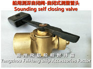 High quality marine sounding self closing valve, self closing measuring tube head