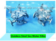 Straight - pass stainless steel seawater filter A32, stainless steel direct - type seawate