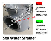 Seawater cooling system seawater filter, seawater filter AS400 CB/T497-1994