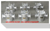 AS100 CB/T497-2012 auxiliary machine sea water pump imported single water filter / coarse water