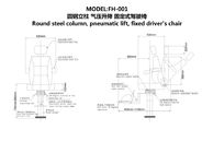 Marine FH001 fixed driving seat/round steel column fixed type marine driving seat is a seat that is convenient for the c