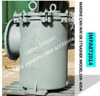 IMPA872014-JIS 10K-400A LB-TYPE Japanese standard cast iron sea water filter, bilge fire pump inlet right-angle cylindri