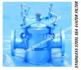 Auxiliary machine sea water pump imported straight-through type 316L stainless steel suction coarse water filter A80 CB/
