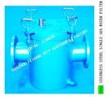 STRAIGHT-THROUGH STAINLESS STEEL SEA WATER FILTER AS125 CB/T497-2012 FORAUXILIARY MACHINE SEA WATER PUMP