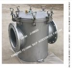 Stainless Steel Right Angle Sea Water Filter BRS250 CB/T497-2012 For Bulk Sea Water Pump Imported