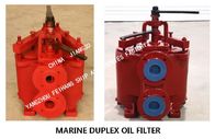 DOUBLE CRUDE OIL FILTER  LIGHT DIESEL OIL TRANSFER PUMP , OIL PURIFIER OUTLET DOUBLE OIL FILTERMODEL: FH-65A F7202