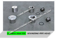 Stainless Steel 316L Sounding Injection Head  For Marine Fresh Water Tank Model: A50 CB/T3778-1999
