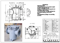 MARINE CYLINDRICAL SEA WATER FILTER 5K-150A S-TYPE JIS F7121 THE PRODUCTION PROCESS DIAGRAM IS AS FOLLOWS