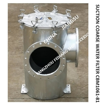 Right Angle Coarse Water Filter At Inlet Of Seawater Pump Of Main Engine, Straight Through Seawater Filter Br400 Cbm1061