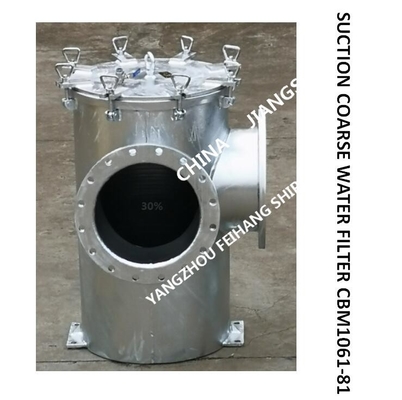 CBM1061-81 MARINE SEAWATER FILTER - PARAMETER SELECTION TABLE OF MARINE COARSE WATER FILTER