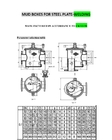 BS1080 CB/T3198-94 MARINE RIGHT ANGLE DREDGER - PARAMETER TABLE OF MARINE STAINLESS STEEL RIGHT ANGLE DREDGER