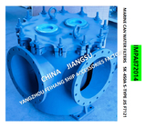 IMPA872014 MARINE JAPANESE STANDARD CYLINDRICAL WATER FILTER - FLANGE CAST IRON CYLINDRICAL WATER FILTER 5K-400A