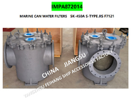 IMPA872014 5K-450A LA-TYPE JIS F7121 SEA WATER FILTER BODY CAST IRON, FILTER ELEMENT STAINLESS STEEL