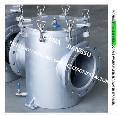 Stainless Steel Suction Coarse Water Filter For Bilge Fire Pump Inlet Model: As300s Cb/T497-2012