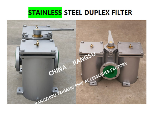 STAINLESS STEEL DUPLEX LOW PRESSURE CRUDE OIL FILTER - STAINLESS STEEL DUPLEX OIL FILTER CB/T425-94