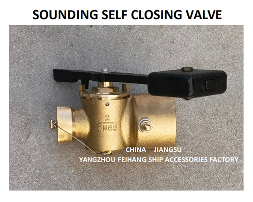 FUEL TANK WEIGHT SOUNDING SELF CLOSING VALVE FH-DN65 CB / T3778-99 MATERIAL BRONZE