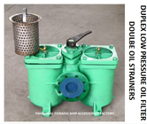 Marine Crude Oil Filter, MarinDouble Thick Oil Filter, Low Pressure Oil Filter Body - Cast Iron Filter - Stainless Steel