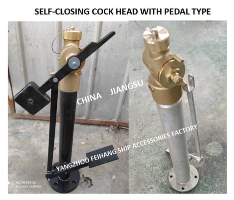 FH-DN80 MARINE SOUNDING SELF CLOSING VALVE, FOOT TYPE SOUNDING SELF CLOSING VALVE WITH EXTENSION ROD DN80 CB / T3778-99