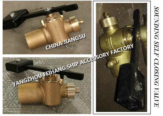 SELF-CLOSING VALVE FOR TANK SOUNDING. WITH VENT VALVE. MODEL-FH-50A  MATERIAL - BRONZE