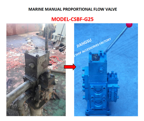 MARINE MANUAL PROPORTIONAL FLOW DIRECTIONAL COMPOSITE VALVE CSBF-G25 Material - cast iron