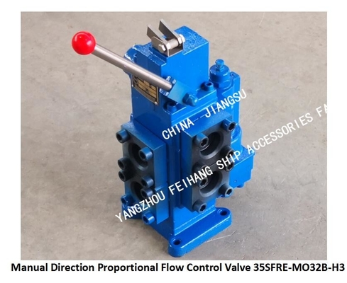 MARINE MANUAL PROPORTIONAL FLOW REVERSING SPEED REGULATING VALVE 35SFRE-MO32B-H3 MATERIAL CAST IRON