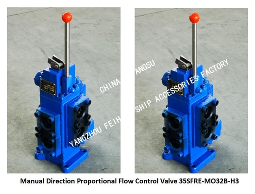 MARINE MANUAL PROPORTIONAL FLOW REVERSING SPEED REGULATING VALVE 35SFRE-MO32B-H3 MATERIAL CAST IRON