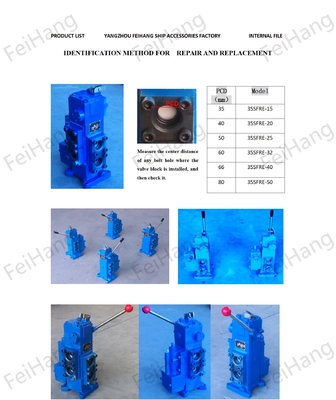 Marine Manual Proportional Flow Compound Valve 35sfre-Mo32b-H3