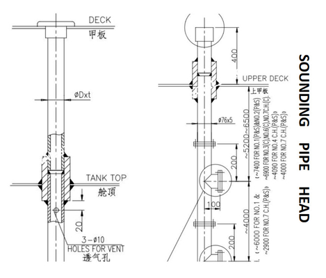 SOUNDING PIPE HEAD ASSEMBLY SOUNDING HEAD TEMPERATURE HEAD BODY MATERIAL - CAST STEEL, CAP - COPPER