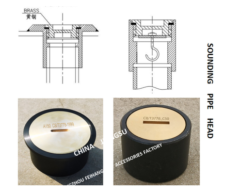 SOUNDING PIPE HEAD ASSEMBLY SOUNDING HEAD TEMPERATURE HEAD BODY MATERIAL - CAST STEEL, CAP - COPPER