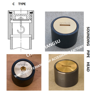 SOUNDING PIPE HEAD MEASURING PIPE HEAD SOUNDING INJECTION HEAD BODY MATERIAL - CAST STEEL, CAP - COPPER