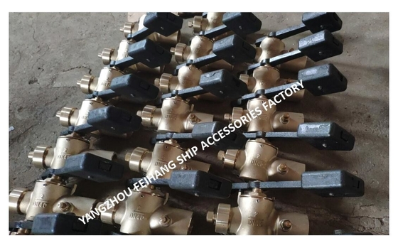 SELF-CLOSING VALVE FOR TANK SOUNDING. WITH VENT VALVE. MODEL-FH-40A  MATERIAL - BRONZE