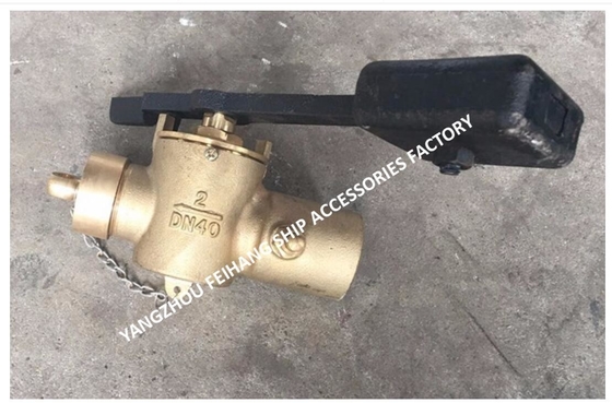 FH-40A SELF-CLOSING GLOBE VALVE BRONZE WITH COUNTER_WEIGHT FOR SOUNDING PIPES