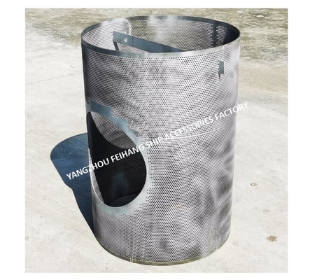 Sea Chest Filter, Size 400, Stainless Steel. Metal Thickness 2.0mm, Mesh Hole Dia 3mm Sea Chest Filter Technical Data