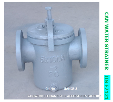 5K-100A CAN WATER FILTERS-IMPA 872007 MARINE CAN WATER STRAINER S-TYPE JIS F7121 BODY-CAST IRON FILTER-STAINLESS STEEL