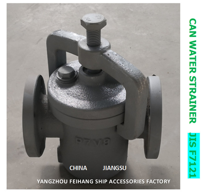 5K-80A CAN WATER FILTERS-IMPA 872006 MARINE CAN WATER STRAINER S-TYPE JIS F7121 BODY-CAST IRON FILTER-STAINLESS STEEL