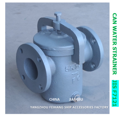 5K-80A CAN WATER FILTERS-IMPA 872006 MARINE CAN WATER STRAINER S-TYPE JIS F7121 BODY-CAST IRON FILTER-STAINLESS STEEL