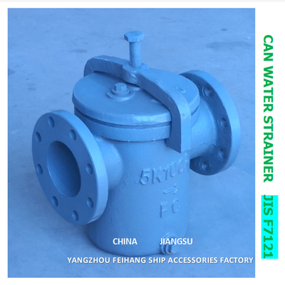 CAN WATER FILTERS-IMPA 872004 MARINE CAN WATER STRAINER S-TYPE 5K-50A JIS F7121 BODY-CAST IRON FILTER-STAINLESS STEEL