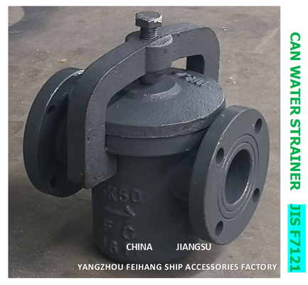 5K-100A CAN WATER FILTERS-IMPA 872007 MARINE CAN WATER STRAINER S-TYPE JIS F7121 BODY-CAST IRON FILTER-STAINLESS STEEL