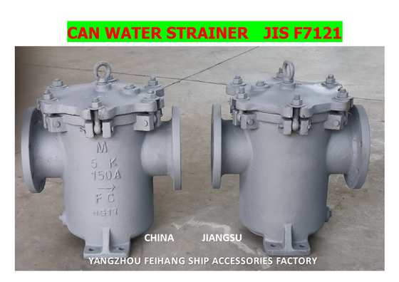 CAN WATER FILTERS 5K-150 S-TYPE-CAN WATER STRAINER5K-150 S-TYPE JIS F7121 BODY - CAST IRON FILTER CARTRIDGE - STAINLESS