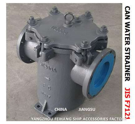 JIS 5K-200A CAN WATER STRAINERS MARINE CAN WATER FILTERS S-TYPE JISF 7121BODY - CAST IRON FILTER CARTRIDGE - STAINLESS S