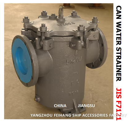 IMPA 872011 MARINE CAN WATER FILTERS-MARINE CAN WATER STRAINER MODEL:S-TYPE 5K-250A JIS F7121 BODY-CAST IRON FILTER-STAI