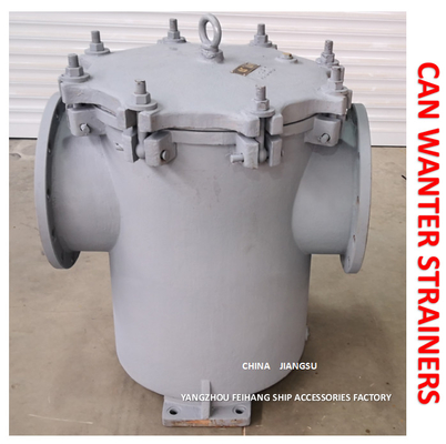 MARINE CAN WATER STRAINER S-TYPE 5K-350A JIS F7121 BODY-CAST IRON FILTER-STAINLESS STEEL