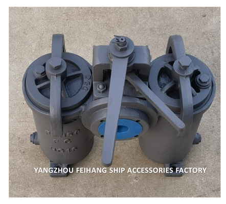 SHIPBUILDING-DUPLEX TYPE STRAINERS JIS F7208-DUPLEX WATER STRAINER JIS F7208  (H TYPE)